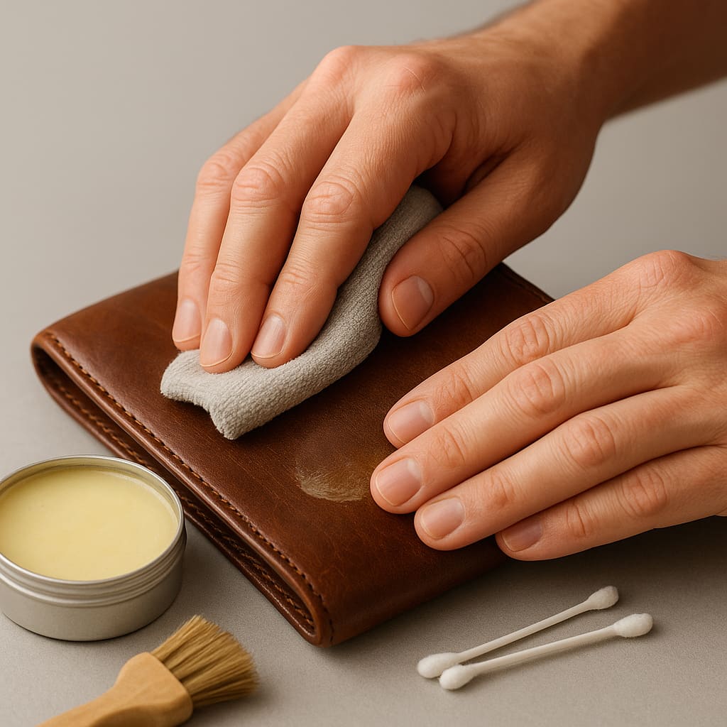Lederpflege und Restaurationsarbeit